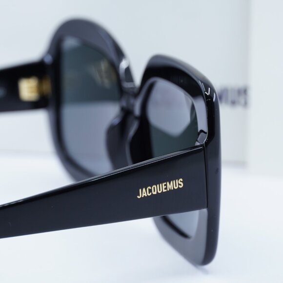 Jacquemus CARRE ROND JAC/10 C1 Geometric Sunglasses - Black\Grey - Picture 5 of 11